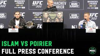 Dustin Poirier tells Islam Makhachev “You’re going to sleep”  UFC 302 Press Conference Full