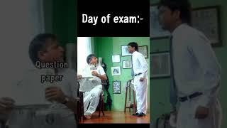 Exam preparation paper के एक दिन पहले memes #short #viral