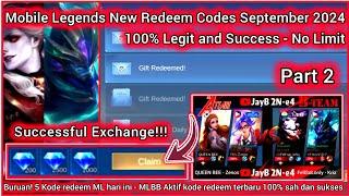 Mobile Legends Redeem Codes September 7 2024 - MLBB diamond redeem code successful Exchange 