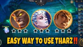 HOW TO USE THARZ SKILL 3 & MASTER THIS STRATEGY  LEGENDARY COMBO‼️ MOBILE LEGEND - MAGIC CHESS