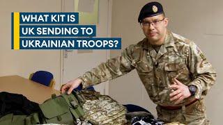 Inside a Ukrainian soldiers UK-supplied kit bag