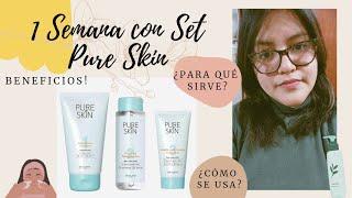 Una Semana con el Set Pure Skin Oriflame‍️¿Es buena?¿Cómo usarlo?Beneficios y +