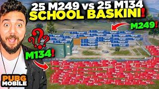 25 m249 vs 25 YENİ SİLAH?? SCHOOL’da BÜYÜK SAVAŞ PUBG Mobile 25 vs 25 Ordu Savaşları