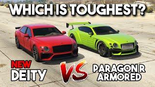 GTA 5 ONLINE  DEITY VS PARAGON R ARMORED NEW VEHICLES FROM THE CONRACT DLC