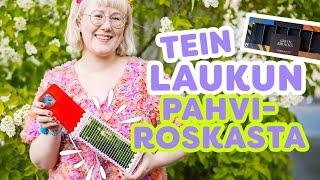 Kesän Kässähaaste osa 1 DIY LAUKKU PAHVIROSKASTA ️