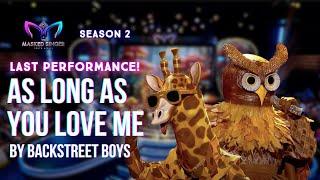 Giraffe x Owl Duet Backstreet Boys  Season 2 Finals Episode 13  The Masked Singer SA