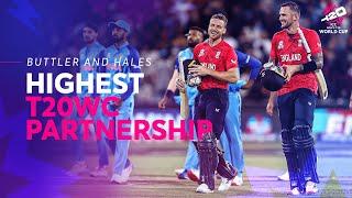 Jos Buttler and Alex Hales smash record partnership  Semi-final 2  IND v ENG  T20WC 2022