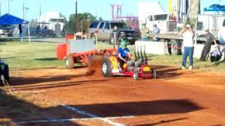 Twin Engine Quarter Scale pulling Tractor with 2 600cc Motorcycle Engines.