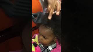 How long is my baby’s hair #naturalhair #hair #hairtutorial #haircut #blackgirlmagic #shorts