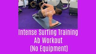 Intense Surfing Training Ab Workout No Equipment