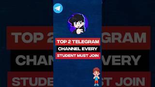 Top 2 Telegram Channel Every Student Must Join #tech #students #shorts #telegram  #telegramchannel