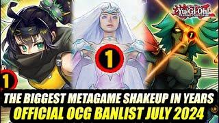 The BIGGEST Metagame Shakeup In YEARS Yu-Gi-Oh OFFICIAL OCG Banlist July 2024