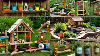 Creative Garden Decor Ideas DIY Crafts with Metal Wood and Recycled Materials