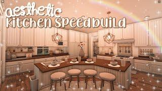 aesthetic kitchen speedbuild   bloxburg speedbuild  luminto