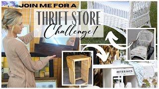 Thrift Store Challenge  Thrift Store Haul  Goodwill Furniture Makeovers  Thrift Store Makeovers