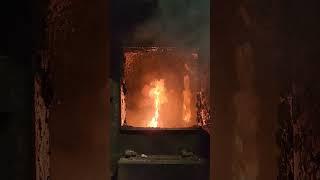 #fire #woodfurnace #winter #satisfying #dnarepair