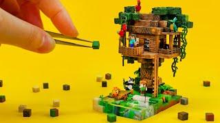 Making MINECRAFT Miniature  Jungle Tree House