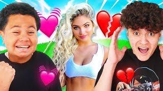 IF YOU WIN FORTNITE I WILL DATE YOU FaZe Jarvis EX Girlfriend & Little Brother️