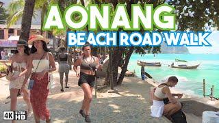 Ao nang. Beach Road Walk in Krabi Thailand.