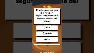 Quiz De Conjugación Verbal En Español  KqWue