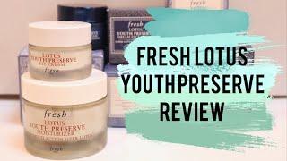 NEW FRESH Lotus Youth Preserve Moisturizer + Eye Cream Review