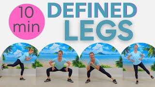 10 min LEGS GLUTES THIGHS WORKOUT for definition and strength