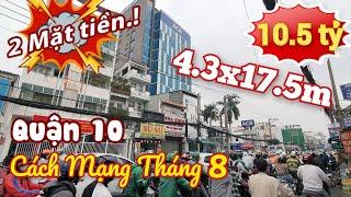 10.5 tỷ Mặt Tiền CMT8 Quận 10. Kinh doanh Nha Khoa Buôn Bán sỉ lẻ vào đây.