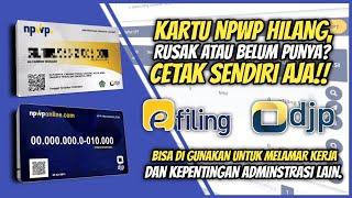 GAMPANG BANGET Cara cetak kartu NPWP online