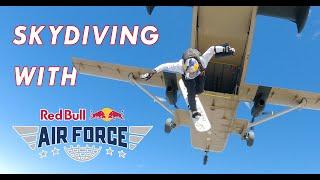 Skydiving with RedBull Airforce  AJ Bleyer DGA Director  DP  RED BTS