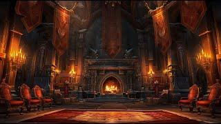 Enchanted Castle Ambience with Crackling Fire for Deep Sleep and Relaxation