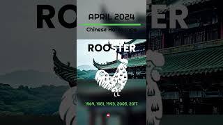 ROOSTER CHINESE HOROSCOPE APRIL 2024  Monthly Astrology Prediction