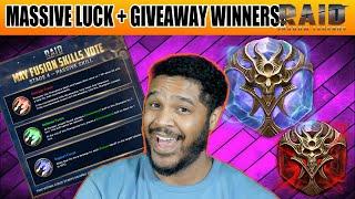 WE HIT BIG + PASSIVE PICK GIVEAWAY WINNERS ANNOUNCED Raid Shadow Legends