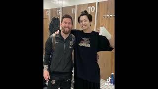 jungkook  with Messi