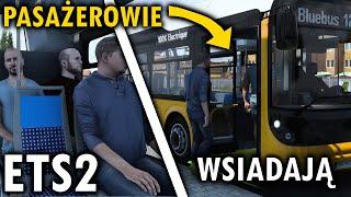 ŻYWI PASAŻEROWIE i AUTOBUSY w Euro Truck Simulator 2  TruckersMP