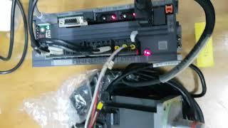 Testing JOG Mitsubishi Servo Drive MR-J4-70B 750W servo drive SN  P39Q11031