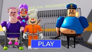 HARD MODE EVERYONE BARRYS PRISON RUN A lot of Nightmare Barry #Obby #Roblox