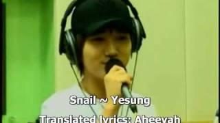 090429 SJ Sukira - Snail performed by Yesung eng