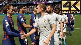 FIFA 20 4K Gameplay Barcelona vs Real Madrid El Clasico Xbox One PS4 PC