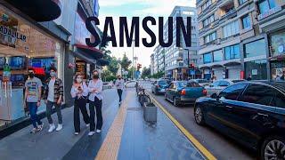 Samsun Walking Tour in 4k Turkish Black Sea Summer 2021