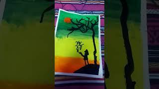 A tree and a little girl dhwani shorts