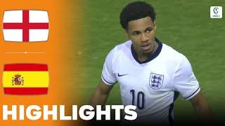 England vs Spain  Highlights  U17 European Championship 27-05-2024