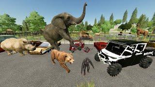 Buying Abandoned Zoo Full of Dangerous Animals  Farming Simulator 22