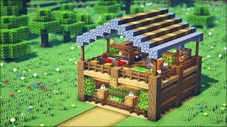 ️Minecraft  How To Build a  Beginner-Friendly Survival House - 마인크래프트 건축  초보자도 쉽게 만드는 야생 집 만들기