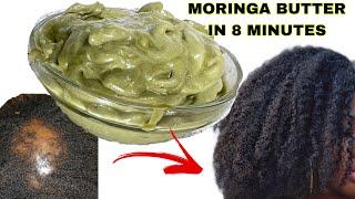 HOW TO MAKE MORINGA HAIR GROWTH BUTTER AT HOME TO GROW HAIR FASTER