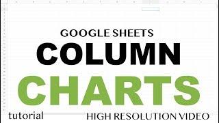 Google Sheets - Column Charts Bar Chart with Line & Trendline Tutorial