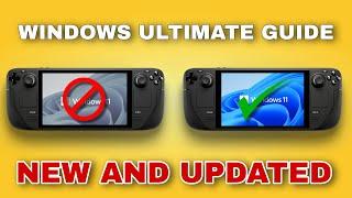 Steam Deck Windows NEW Ultimate Guide  MUST SEE Windows 10 and 11