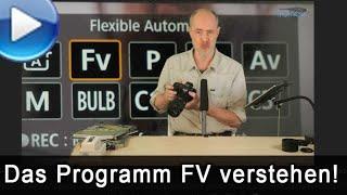 Das Programm FV verstehen. An einer EOS R-Kamera