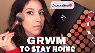 GRWM TO STAY HOME AND CHIT CHAT