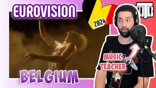 Belgium Eurovision 2024 Reactionalysis - Music Teacher Analyses Before The Party Is Over by Mustii