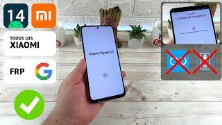 Eliminar Cuenta de Google Todos Los Xiaomi  Android 14  HyperOS